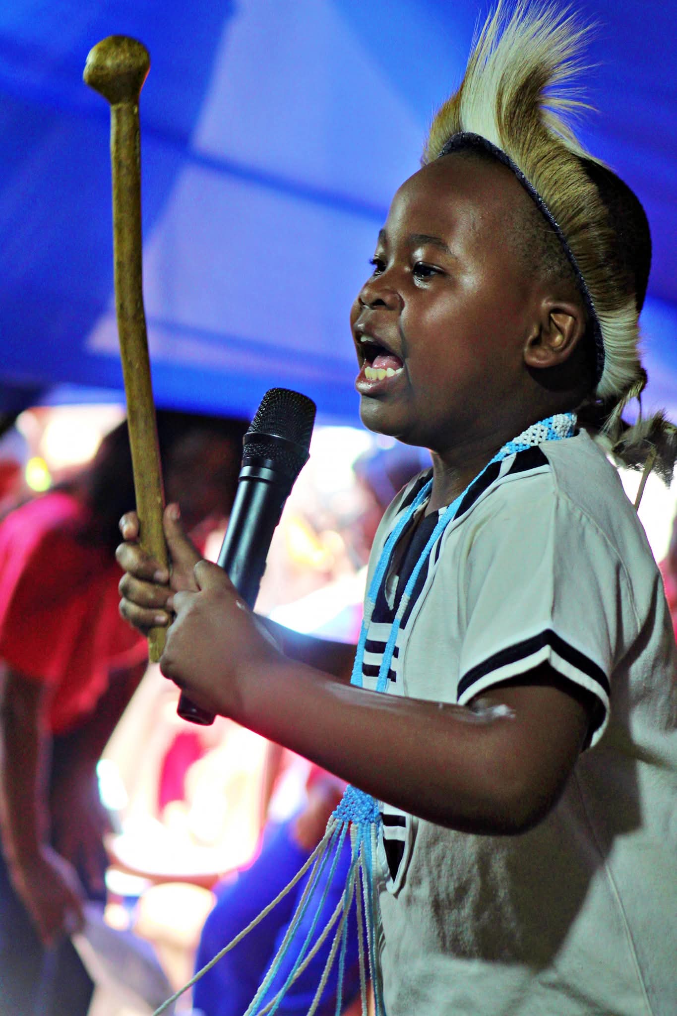 Teacher reading to children